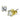 LO3958 - Gold Brass Earrings with AAA Grade CZ in Clear