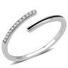 DA312 - No Plating Stainless Steel Ring with Epoxy in Jet