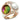 GL248 - IP Rose Gold(Ion Plating) Brass Ring with Synthetic Synthetic Glass in Multi Color