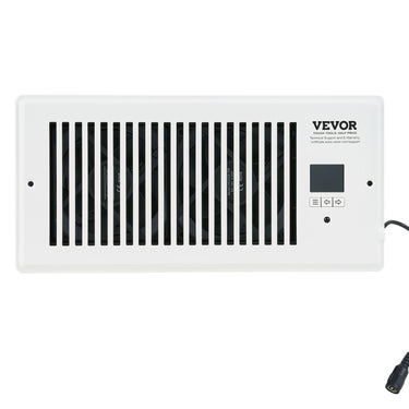 Register Booster Fan, Quiet Vent Booster Fan Fits 4' x 10' Register Holes, with Remote Control and Thermostat Control, Adjustable Speed for Heating Cooling Smart Vent, White