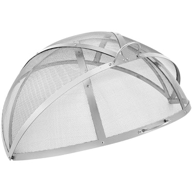 Firepit Spark Screen Lid, 36" Diameter, Outdoor Firepit Ring Cover Round Accessories, Fire Pit Metal Cover, Easy-Opening Stainless Steel Fire Ring Covers for Outdoor Patio Fire Pits Backyard