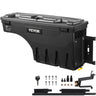Truck Bed Storage Box, Lockable Lid, Waterproof ABS Wheel Well Tool Box 6.6 Gal/20 L, Compatible with Chevrolet Silverado 1500 GMC Sierra 1500 2019-2021, Passenger Side, Black