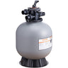 Sand Filter, 22-inch, Up to 55 GPM Flow Rate, Above Inground Swimming Pool Sand Filter System with 7-Way Multi-Port Valve, Filter, Backwash, Rinse, Recirculate, Waste, Winter, Closed Functions