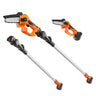 2-in-1 Cordless Pole Saw & Mini Chainsaw, 20V 2Ah Battery Pole Chainsaw, 5" Cutting Capacity 8 ft Reach Pole Saw for Branch Cutting & Tree Trimming (Battery and Blade Cover Included)