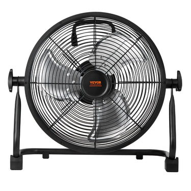 Cordless Fan 12 in, Portable Quiet Personal Fan for Home or Office, 360 Degree Manual Pivoting Head, Stepless Speed Regulation High Velocity Cordless Fan, Heavy Duty Metal Industrial Floor Fans