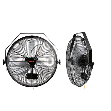 Wall Mount Fan, 2 PCS 18 inch Waterproof, 3-speed High Velocity Max. 4000 CFM Industrial Wall Fan for Indoor, Commercial, Residential, Warehouse, Greenhouse, Workshop, Basement, Garage,Black