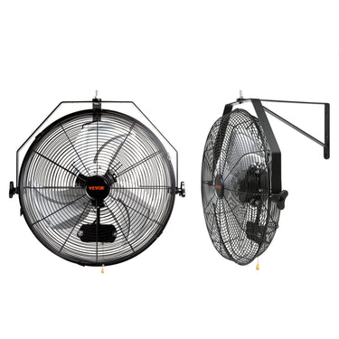 Wall Mount Fan, 2 PCS 18 inch Manual 360-Degree Tilt Adjustment, 3-speed High Velocity Max. 4000 CFM Industrial Wall Fan for Indoor, Commercial, Warehouse, Workshop, Basement, Garage