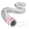 Dryer Vent Hose, 5'' Insulated Flexible Duct 25FT Long with 2 Duct Clamps, Heavy-Duty Three Layer Protection for HVAC Heating Cooling Ventilation and Exhaust, R-6.0 Flame Resistance Value