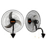 Wall Mount Fan, 2 PCS 20 inch Oscillating, 3-speed High Velocity Max. 4000 CFM Industrial Wall Fan for Indoor, Commercial, Residential, Warehouse, Greenhouse, Workshop, Basement, Garage,Black