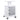4 Tiers Lab Carts Mobile Medical Cart with 3 Drawers & 1 Top Tray White, Trolley Storage Cart with ABS Material, Lab Rolling Cart with 4 Silent Wheels for Lab, Clinic, Hospital, Salon, Office