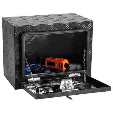 Underbody Aluminum Truck Tool Box 18" x 12" x 14" Trailer RV Tool Storage