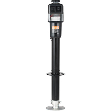 Electric Trailer Jack, Power Tongue Jack Weight Capacity 3500 lbs, 9.84"-33.85" Electric Tongue Jack with Waterproof Cover for Lifting RV Trailer, Horse Trailer, Utility Trailer, Yacht Trailer