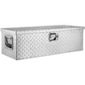 Heavy Duty Aluminum Truck Bed Tool Box, Diamond Plate Tool Box with Side Handle and Lock Keys, Storage Tool Box Chest Box Organizer for Pickup, Truck Bed, RV, Trailer, 30"x13"x9.6", Silver