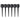 Fence Post Anchor Ground Spike, 6 Pack 24 x 4 x 4 Inches Outer Diameter (Inner Diameter 3.5 x3.5 Inches), Metal Black Powder Coated Post Stake Ground, for Mailbox Deck Garden Railing