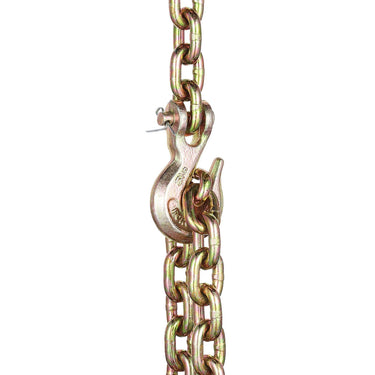 Binder Chain G80 Tie Down Tow Chain with Hooks 5/16"x10.3' 2 Pack 4900 lbs