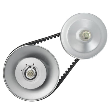 Go-Kart Torque Converter, 3/4" Go-Kart Clutch Kit, 30 Series Asymmetrical Driver Pulley Replacement with Drive Belt, for 2-8 HP Small Engines, Replace Comet 219552, Manco 5957, Yerf Dog Q43201W