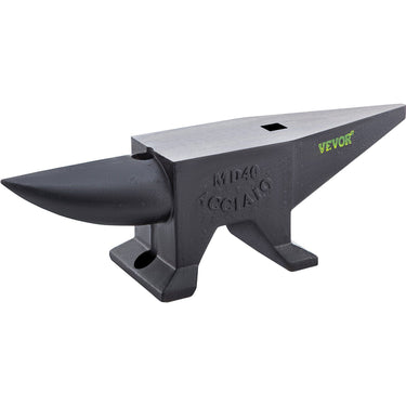 Cast Iron Anvil, 88 Lbs(40kg) Single Horn Anvil with Large Countertop and Stable Base, High Hardness Rugged Round Horn Anvil Blacksmith, for Bending, Shaping