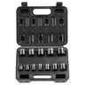 Impact Sockets Set 12pcs 6-Point 3/8in Drive Bit Ratchet Tool Kit Case