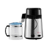 Water Distiller, 4L 1.05 Gallon Pure Water Purifier Filter For Home Countertop, 750W Distilled Water Maker, Stainless Steel Interior Distiller Water Making Machine to Make Clean Water, Silvery