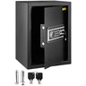 Safe Box, 2.1 CU.FT Fingerprint Safe Box for Money w/ 2 Keys & Digital Keypad, Q235 Steel Safe Box for Storing Cash, Jewelry, Pistols, Documents, Watches in Home & Office & Hotel