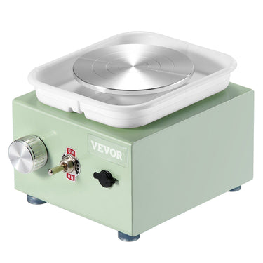 Mini Pottery Wheel Electric Ceramic Wheel Machine 0-320RPM Speed Green