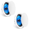 2 PCs 8 Inch in Ceiling Speakers, 50-Watts, Flush Mount Ceiling & in-Wall Speakers System with 8ΩImpedance 89dB Sensitivity, for Home Kitchen Living Room Bedroom or Covered Outdoor Porches