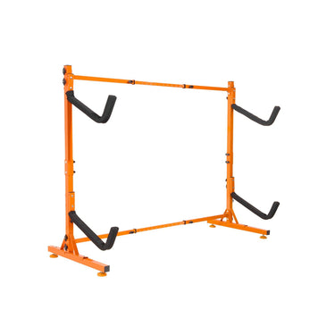 Freestanding Kayak Storage Rack, Kayak Stand for 2 Kayak Canoe Paddleboard, Heavy-duty Steel Kayak Hanger Holder with Padded Arms and Adjustable Width, 175LBS Max Load, for Indoor Outdoor Garage