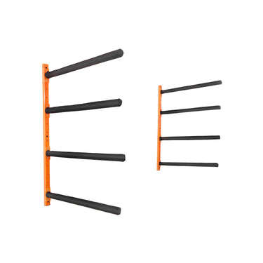 Wall Kayak Storage Rack, 4-Capacity Wall Mounted Kayak Holders for Kayak Canoe Paddle Board, Kayak Storage Hooks with Adjustable Padded Arms, 400 LBS Load Kayak Hanger for Indoor Outdoor Garage