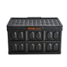 Collapsible Storage Bins with Lids, 45L 3 Packs, Folding Plastic Stackable Utility Crates with Handles, Large Heavy Duty Containers for Clothes, Toys, Books, Snack, Shoes, and Grocery Organizing