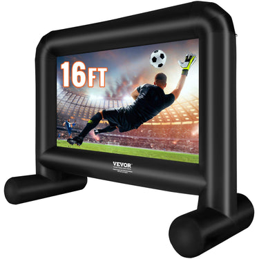 Inflatable Movie Screen, 16 FT(192inch) Inflatable Projector Screen for Outside with Blower and Carrying Bag, Front/Rear Projection, Oxford Fabric Blow Up Screen