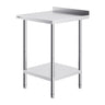 24 x 24 x 36 Inch Stainless Steel Work Table, Commercial Food Prep Worktable Heavy Duty Prep Worktable, Metal Work Table with Adjustable Height for Restaurant, Home and Hotel