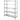 Stainless Steel Shelves 47.5x18 Inch 5 Tier Adjustable Shelf Storage Unit Stainless Steel Rack Shelving Heavy Duty Shelving for Kitchen Commercial Office Garage Storage 330lb Per Shelf
