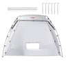 Portable Paint Booth, Larger Spray Paint Tent with Built-in Floor & Mesh Screen, Painting Tent Station for Furniture DIY Hobby Tool, 7.5x5.2x5.2ft Spray Paint Shelter