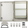 NEMA Steel Enclosure, 24 x 16 x 9'' NEMA 4X Fiberglass Electrical Box, IP66 Waterproof & Dustproof, Outdoor/Indoor Electrical Junction Box, with Mounting Plate(60 x 40 x 23 cm)