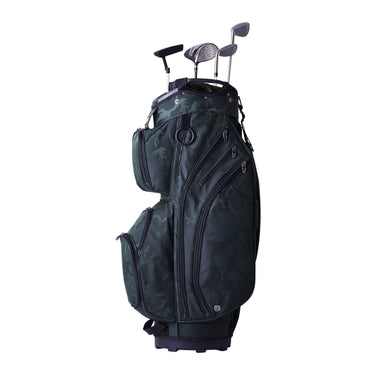 Golf Cart Bag with 14 Way Organizer Divider Top, 36' 11 Pockets Premium Nylon Cart Bag, Durable Golf Bags with Handles & Dust Cover & Detachable Straps for Men & Women, Army Green