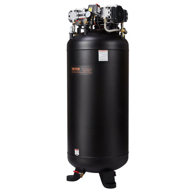 80 Gallon Air Compressor 6.5HP 15.5 SCFM@90 PSI 2-Stage 145PSI Oil Free