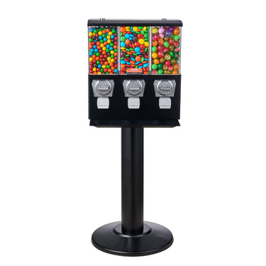 Gumball Machine with Stand Vending Coin Bank Vintage Candy Dispenser Black