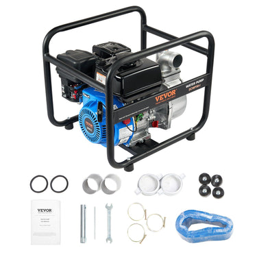 Gasoline Engine Water Pump Gas Powered Transfer Pump 2 in 6.5HP 4-Stroke