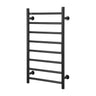 8 Bars Towel Warmer Rack Wall Mounted Heated Towel Rack for Bathroom Black