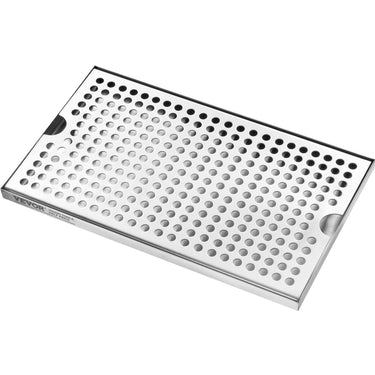Beer Drip Tray, 304 Stainless Steel Kegerator Drip Trays with 4 Non-Slip Rubber Pads and Detachable Cover, Heat / Cold Resistant Beer Tower Drip Pan for Bar Restaurant Coffee Shop Home