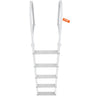 Dock Ladder, Removable 5 Steps, 500 lbs Load Capacity, Aluminum Alloy Pontoon Boat Ladder with 3.1'' Wide Step & Nonslip Rubber Mat, Easy to Install for Ship/Lake/Pool/Marine Boarding