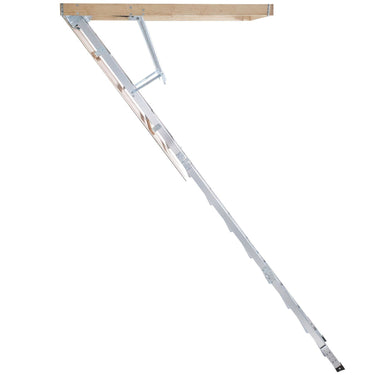 Attic Ladder Foldable, 350-pound Capacity, 22.5" x 63", Multi-Purpose Aluminium Extension, Lightweight and Portable, Fits 9.5'-12' Ceiling Heights, Convenient Access to Your Attic Standard