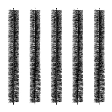 Gutter Brush, 15 Feet Total Length 4.33 inch Diameter Gutter Cleaning Tools, Ground-Level Gutter Brush Leaf Guard for 5 Inch Gutters, Easily Clear roof Leaves and Debris, 5 Pack