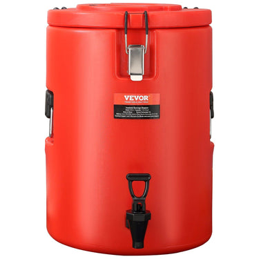 Stainless Steel Insulated Beverage Dispenser, 4.5 Gallon 17.2 Liter, Thermal Hot and Cold Drink Server Dispenser with Spigot Handle, Food-grade for Hot Tea Coffee Water Restaurant Drink Shop