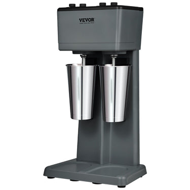 Milkshake Maker, 375W x 2 Electric Milkshake Machine, Double Heads Drink Mixer Blender Machine, 3-Speed Milkshake Mixer with 2 x 820 ml Stainless Steel Cups, for Commercial and Home