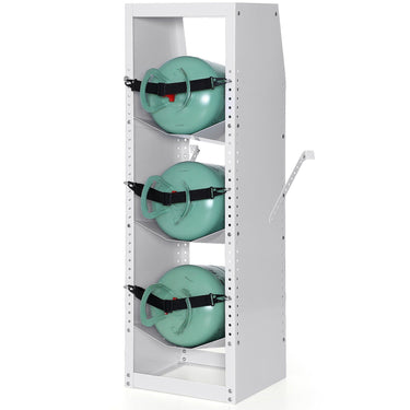 Refrigerant Tank Rack, with 3 x 30-50lb Bottle Tanks, Cylinder Tank Rack 14.56x12.99x1.96 in, Refrigerant Cylinder Rack Gas Cylinder Racks and Holders for Freon, Gases, Oxygen, Nitrogen