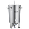 304 Stainless Steel Kettle, 8 GALLON Beer Brew Fermentor, Brew Bucket Fermentor for Brewing, Home Brewing Supplies with Base, Kettle Stock Pot Includes Lid, Handle, Valve, Spigot, Thermometer
