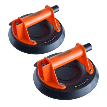 Glass Suction Cup, 8" 2 Pack 615 lbs Load Capacity, Vacuum Suction Cup with ABS Handle and Carry Box, Heavy Duty Industrial Suction Cup Lifter Tool for Glass, Granite, Tile, Metal, Wood Lifting