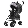 Lightweight Stroller Compact Easy Fold Adjustable Backrest Light Gray/Black