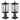 2 PCs Dusk to Dawn Outdoor Lamp Post Light Fixture 17.72in Pole Pier Mount